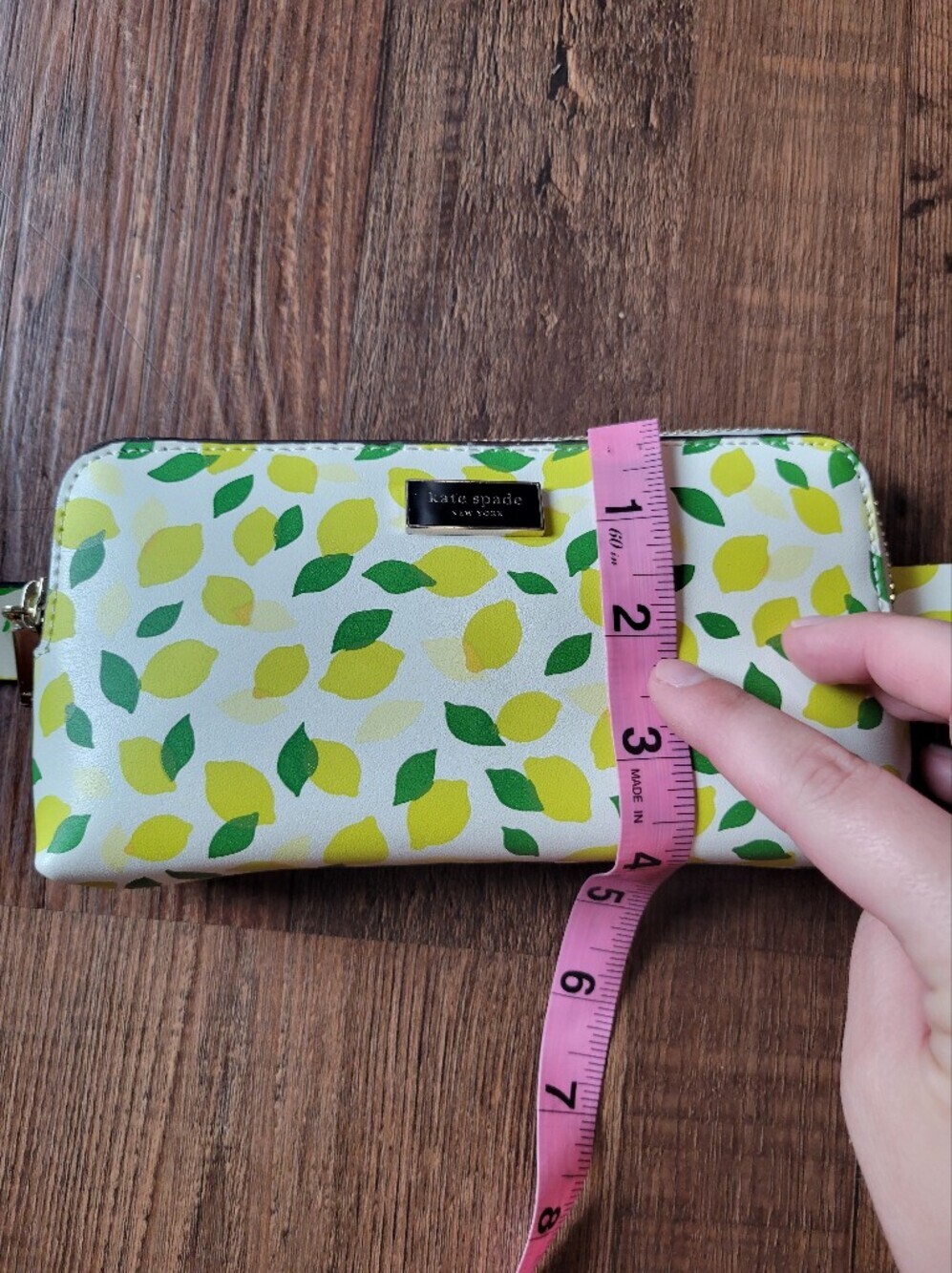Kate Spade NY Zip Top Yellow Lemon Print Leather Belt Bag - Picture 12 of 12